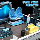 Blue White Color Two Seats 9D VR Ride Cabin Cinema Virtual Reality simulator For Kids Amusement Park​