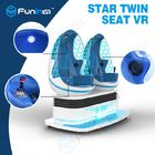 Blue Color Coin Operated Two Eggs 9D VR Cinema / VR Helmet Game Simulator For VR Zone Playground Arcade