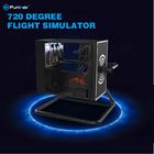Black / Yellow One Player Flight Simulator Virtual Reality With 50 Inch Screen