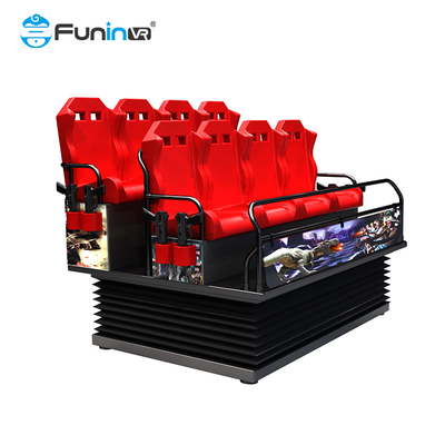 Square Customized 5D Movie Cinema Theatre With 9-48 Seats And Electrical Power System