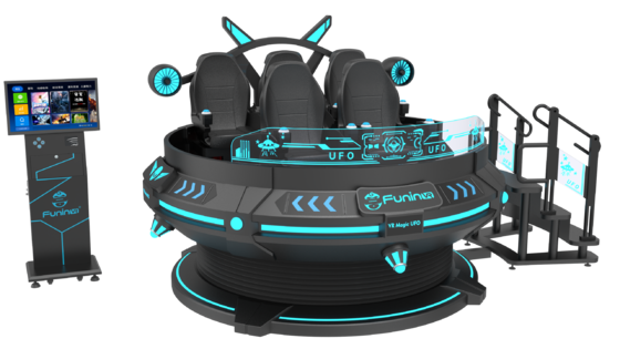 Upgrade Your Entertainment Business with 6 Seats 9D VR VR Cinema Voltage 220V/2.4KW and Computer I5 1650 8G 240G