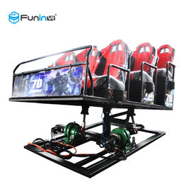 110V Fights Shooting Games 7D Cinema Simulator Rider Metal Screen 6 / 9 Seats