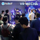 Theme Park 9D VR Simulator Single Players VR Mecha Black With LED Lights