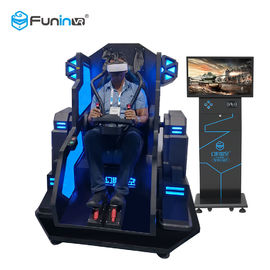 Theme Park 9D VR Simulator Single Players VR Mecha Black With LED Lights