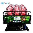 5D 7D Cinema 9D VR Simulator Funin 6-12 Seats 3DM Glasses Aluminum Alloy Metal Screen
