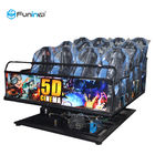 5D 7D Cinema 9D VR Simulator Funin 6-12 Seats 3DM Glasses Aluminum Alloy Metal Screen