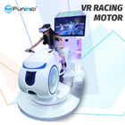 Car Driving 9D Virtual Reality Simulator 700KW White Color Multiplayer For Game Zone