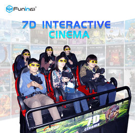 Multiplayer Fights Shooting Games 9D Cinema Simulator Rider Metal Screen 110V/220V