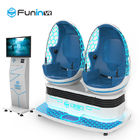 Cinema Two Egg Seats Virtual Reality Simulators 220V 3600 Degree Motion Small Footprint