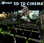 110V Fights Shooting Game 7D Cinema Simulator Rider Metal Screen 6 / 9 Seats