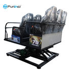 220V Virtual Reality 6 Seats 7d Cinema Theater Game Machines Blue , Red , Black Or Custom