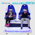 Interactive 9D Virtual Reality Simulator Twin Seat For Amusement Park