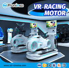 VR FRP Simple Motor Racing Simulator Game Machine White For 1 Player