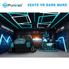 Metal Video Game Simulator , Multiplayer 6 Seats Theme Park Ride Simulator