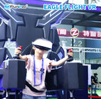 Eagle Flight VR 9D Game Simulator Adult Rides For Amusement Park Black Color