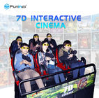 220V 8.0kw 7D Movie Theater Interactive Full Motion Cinema Seat 5D 12D Hologram Technology