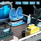 2 Seats 9D Virtual Reality Cinema With EGG Chair Leg Sweep Effect