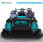 6 Seats 9D VR Tank Simulator Dark Mars For Amusement Equipment Black Color