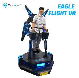 Black Eagle Flight Simulator With Shooting Guns / 220V 360 Degree View Interactive 9D VR Cinema