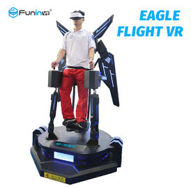 Black Eagle Flight Simulator With Shooting Guns / 220V 360 Degree View Interactive 9D VR Cinema