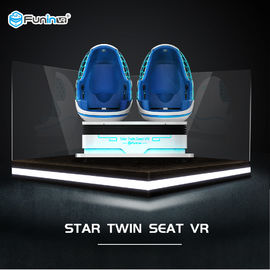 360 Degree 2 Seats 9D Virtual Reality Cinema With EGG Chair Leg Sweep Effect