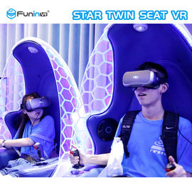 Blue + White 9D Virtual Reality Cinema Egg For Shopping Mall 1 Year Warranty