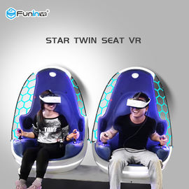 Blue + White 9D Virtual Reality Cinema Egg For Shopping Mall 1 Year Warranty