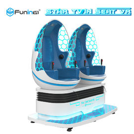 360 Rotation Virtual Reality Simulator Two Seats VR Egg Cinema For Amusement Park