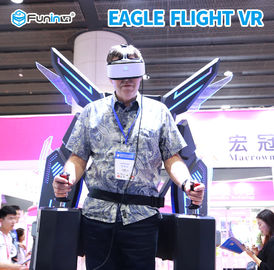 Single Player Standing Platform VR Flight Simulator 360 Degree Rotation