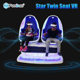 Blue + White 9D VR Simulator 2 Seats With 3D Deepoon E3 Glasses