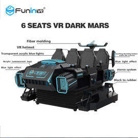 Coin System 9D VR Simulator VR Theme Park Ride 6 Seat Back Vibration