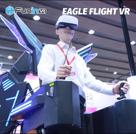 Black Color Vr Standing Flight Simulator For Single Person 4 Years +
