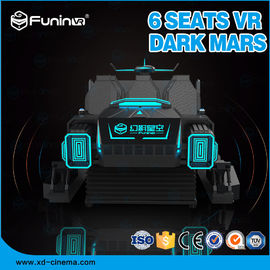 6 Seats 9D VR Cinema Simulator Virtual Reality Machine For Family 3.8KW