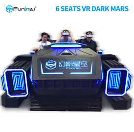 6 Seats 9D VR Cinema Simulator Virtual Reality Machine For Family 3.8KW