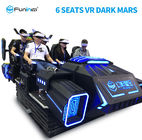 6 Seats 9D VR Cinema Simulator Virtual Reality Machine For Family 3.8KW