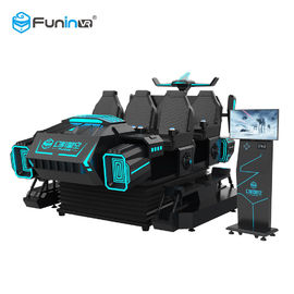 Kids Park Family 6 Seats 9D VR Simulator With Electric Crank Platform