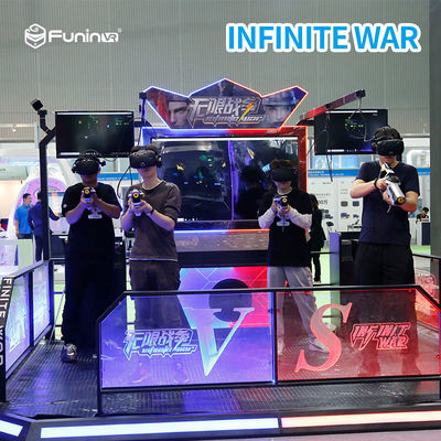 Video 360 View Virtual Reality Simulator Standing Up Infinite War