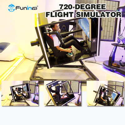 1 Player 720 Degree 9D VR Flight Simulator For  VR Theme Park Rides