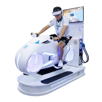 Rated load 100kg 220V VR Motorcycle Motion Simulator With LED Lights