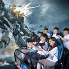 VR  Shooting Games 7D Cinema Simulator Rider Metal Screen 6 / 9 Seats