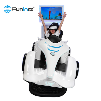 Fiberglass 220V Racing 9D Virtual Reality Simulator 400kg Vr Arcade Machine