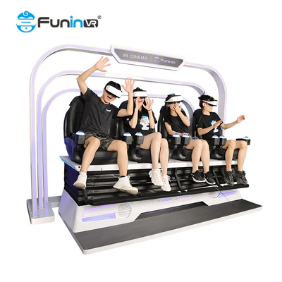 4 Seats Net Weight 609kg Virtual Reality park kid rides rolling Shooting Chair 9D VR Price