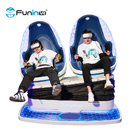 9d VR machine 3d headsets glasses 2 seats blue 9d cinema virtual reality simulator vr games for sale