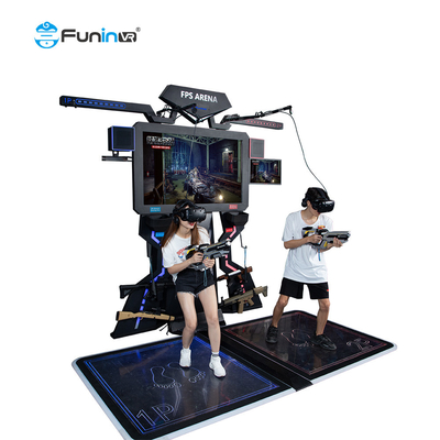 VR amusement park shooting vr shooting interactive game equipement vr walking platform game for 2 players