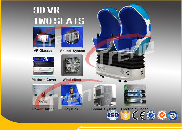 Shopping Mall Electric Arcade 9D Virtual Reality Simulator With 360 Degree Dynamic Platfrom