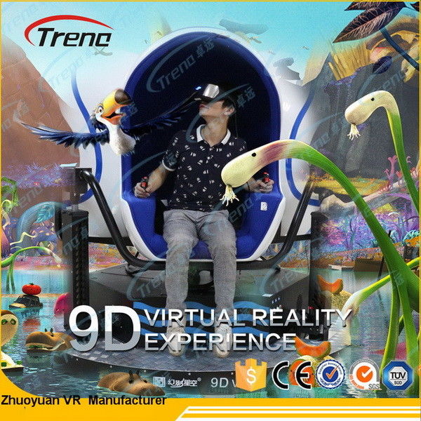 Multi Seats 9D Virtual Reality Cinema With Dynamic Motion Seats 2185*2185*2077mm