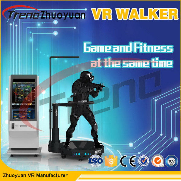 Shopping Mall Electronic Virtual Reality Walking Treadmill Virtual Screen 800 Watt AC 220 Volt