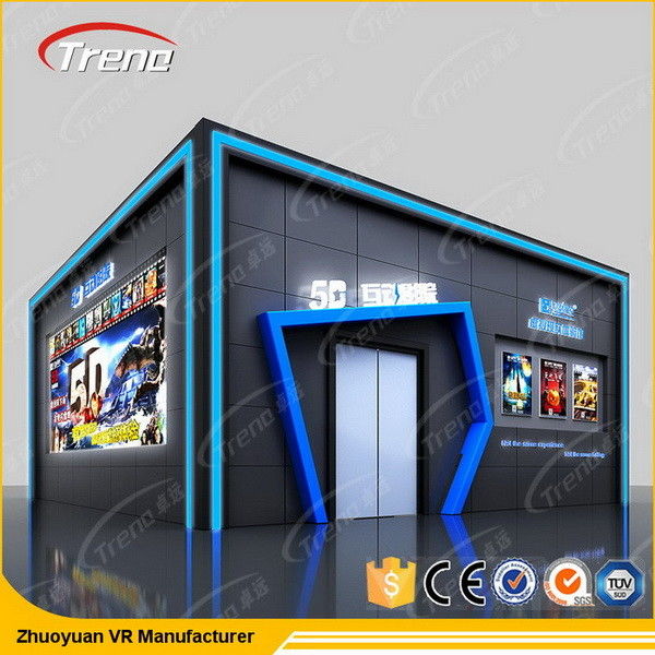 Shooting Games 7D Cinema Rider Metal Screen 6 / 9 Seats With Wind Effects