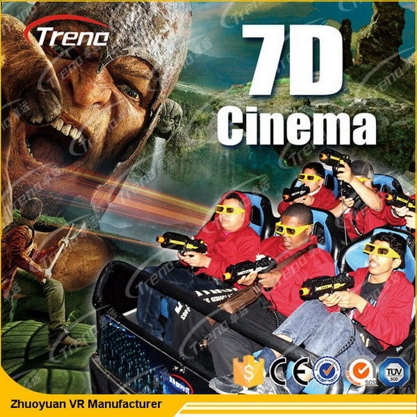 Video Game 7D Motion Ride , 7D Cinema Theater For Amusement Park