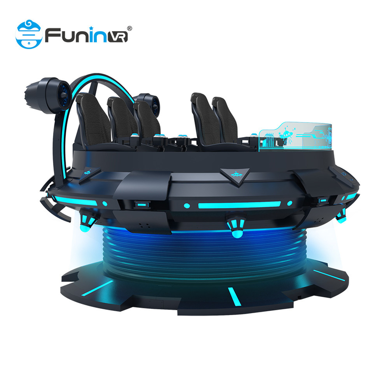 6 Players 9D Virtual Reality Simulator Enhanced Visuals And Realistic Movement
